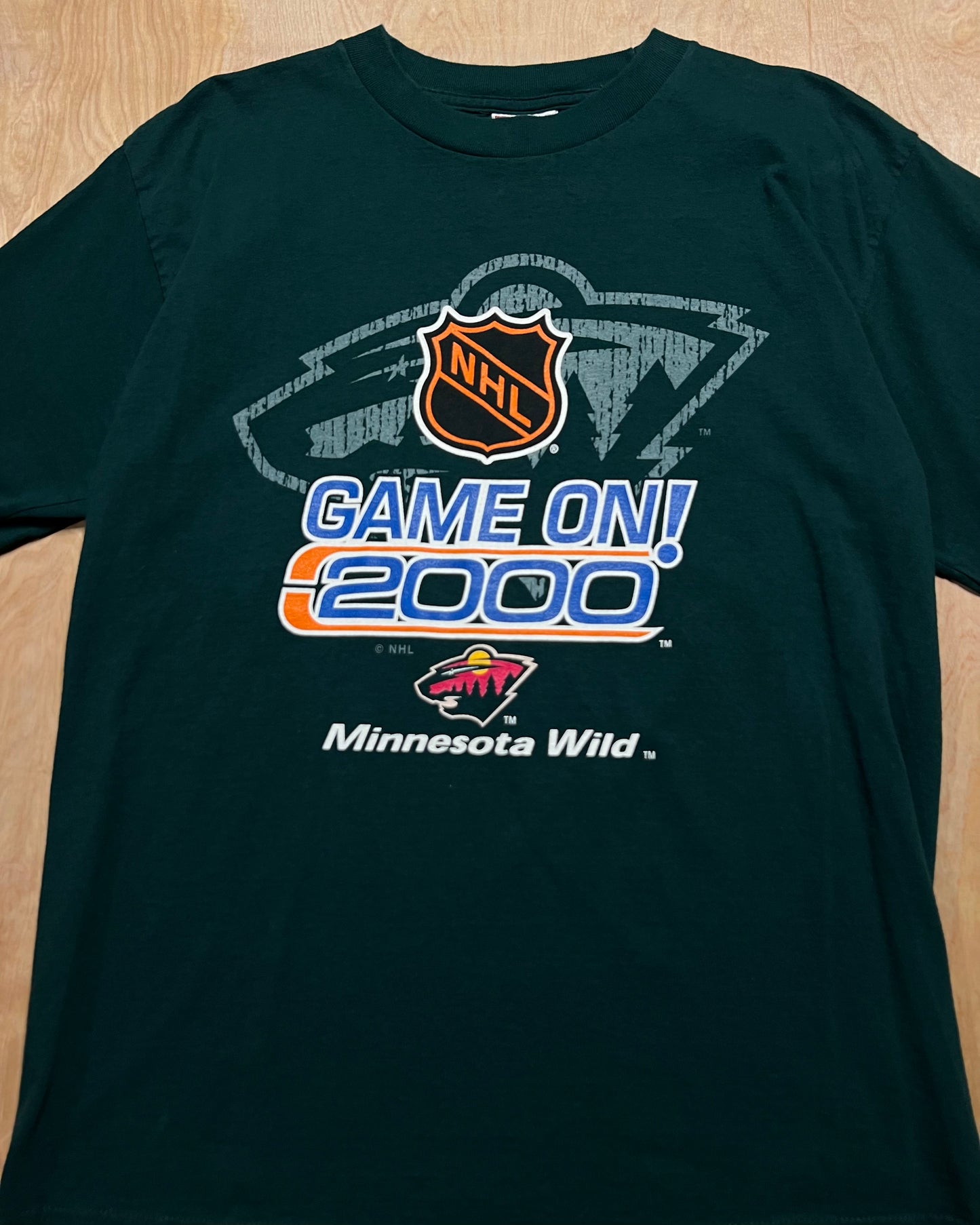 2000 Minnesota Wild "Game On!" Playoff T-Shirt