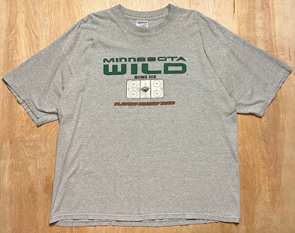 2003 Minnesota Wild Playoff Hockey Home Ice T-Shirt