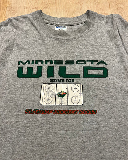 2003 Minnesota Wild Playoff Hockey Home Ice T-Shirt