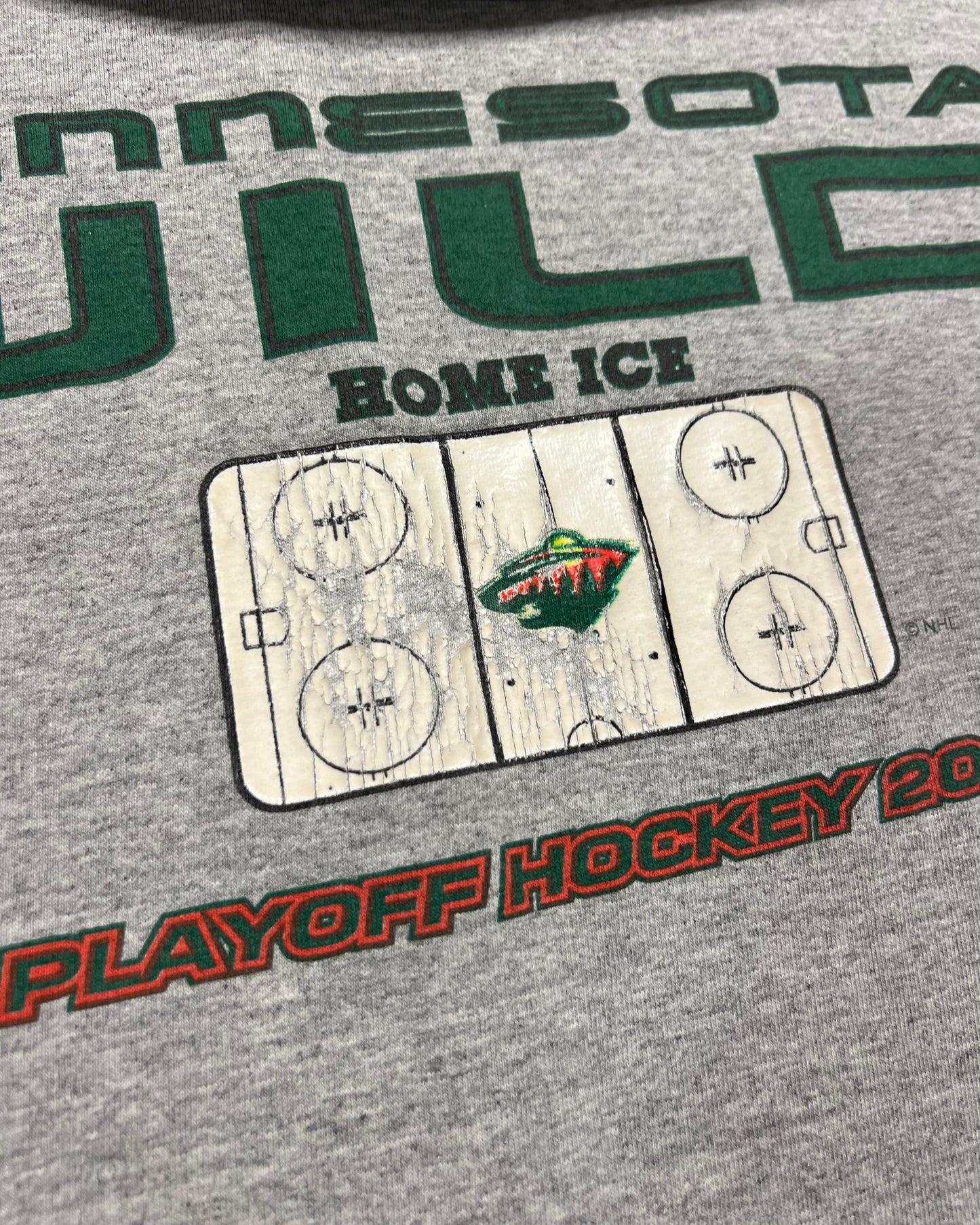 2003 Minnesota Wild Playoff Hockey Home Ice T-Shirt