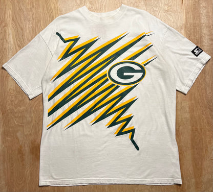 1990's Green Bay Packers Shockwave Starter T-Shirt