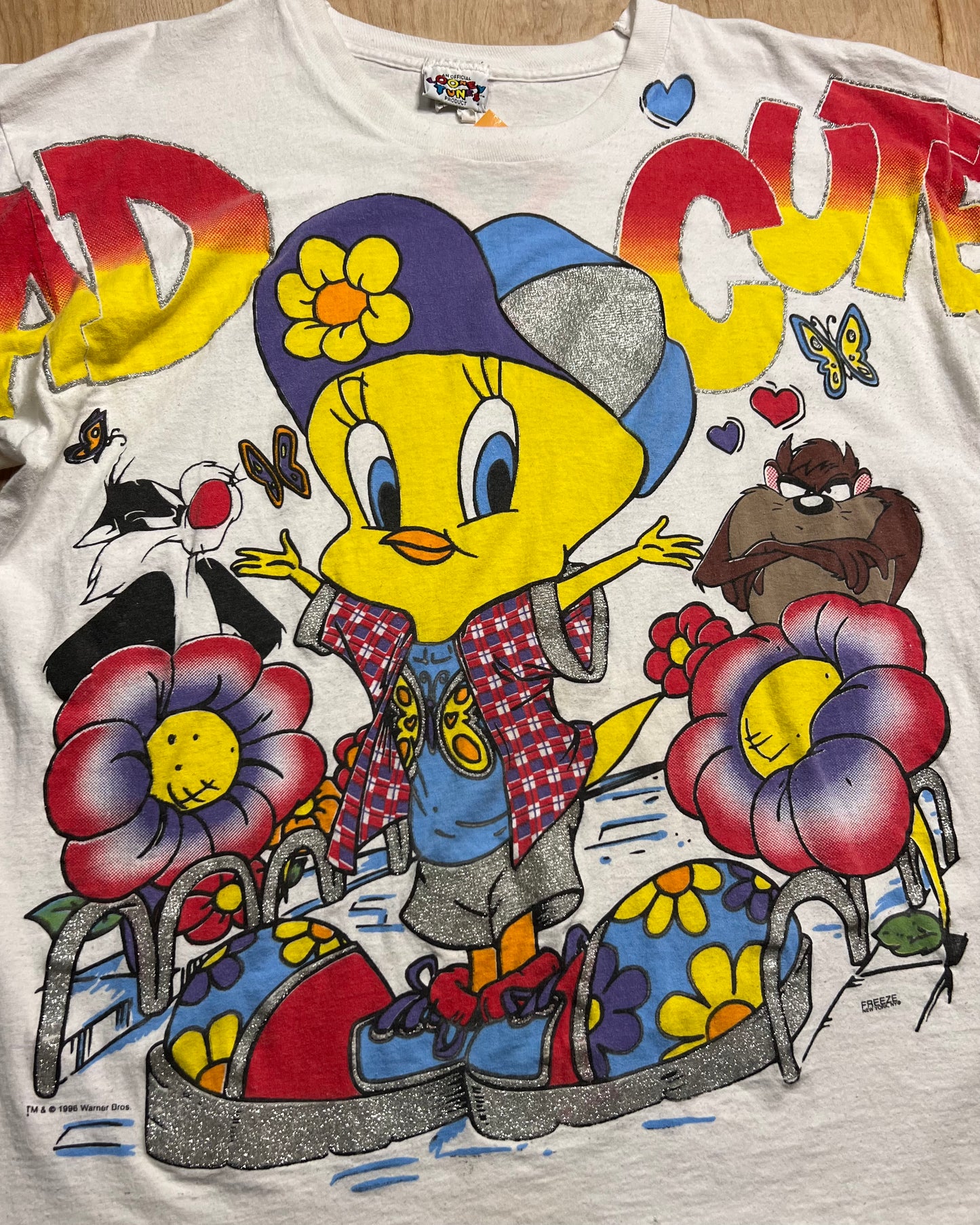 1996 Tweety Bird "Mad Cute" Looney Tunes Single Stitch T-Shirt