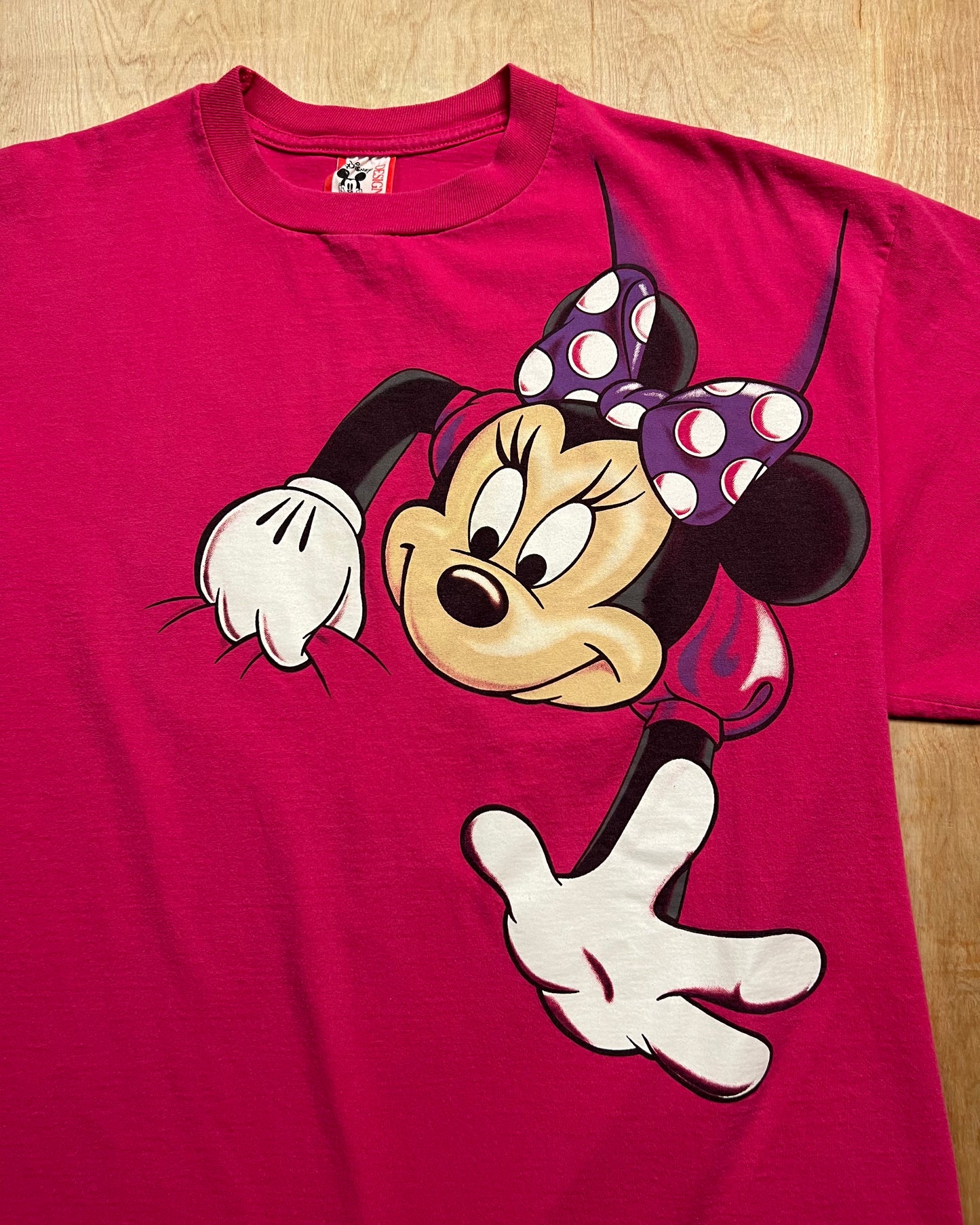 1990's Disney Designs Minnie Mouse Big Graphic Front & Back T-Shirt