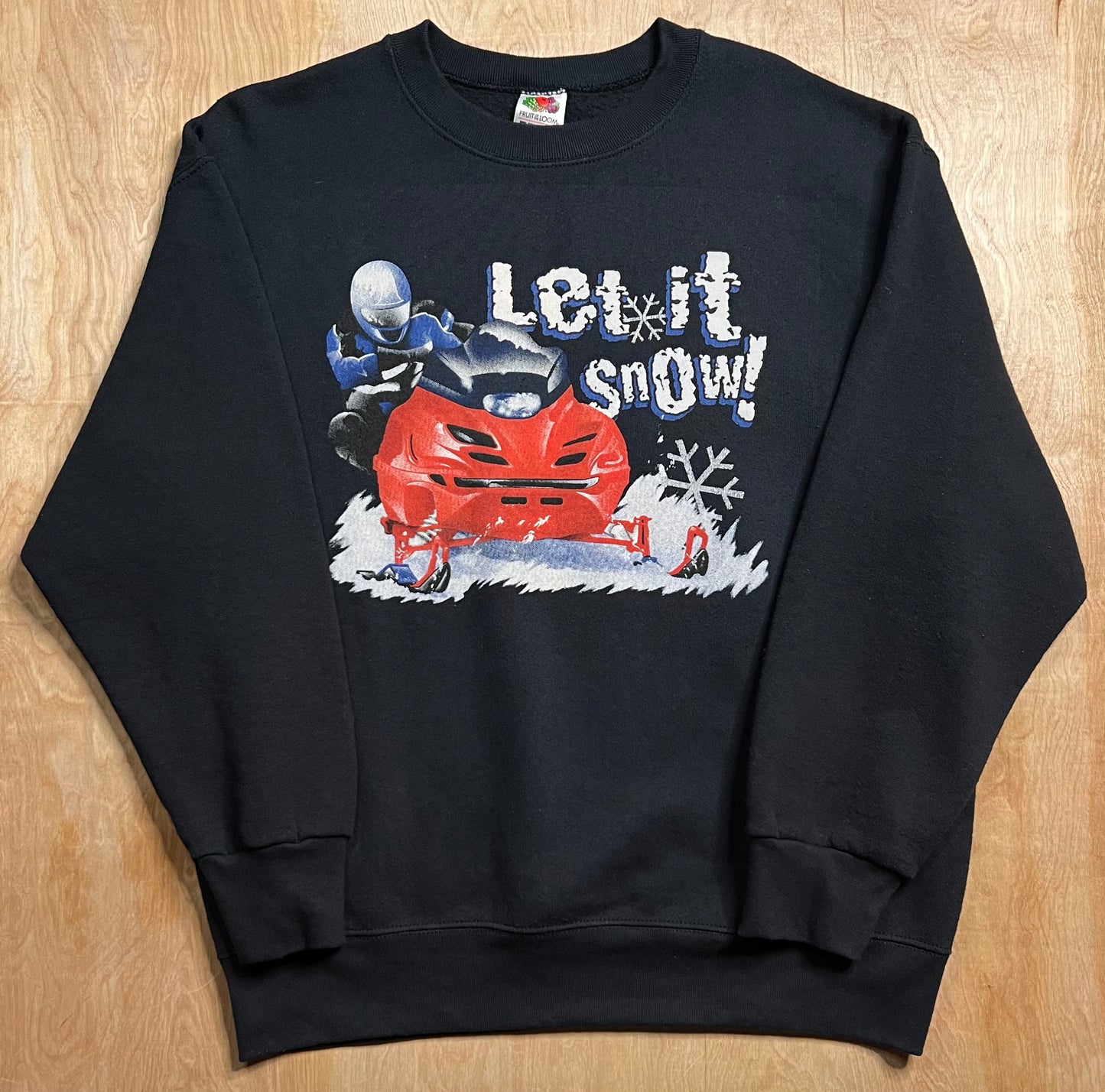 Vintage "Let it Snow!" Snowmobile Crewneck