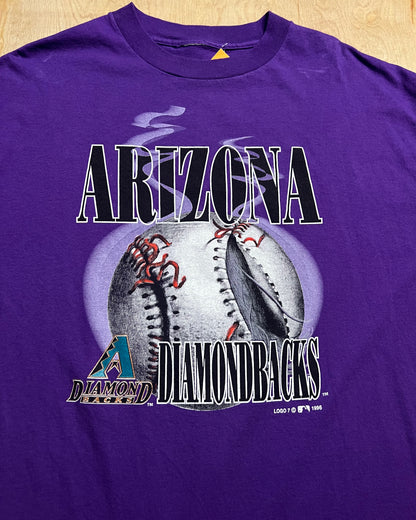 1996 Arizona Diamondbacks Logo 7 Single Stitch T-Shirt