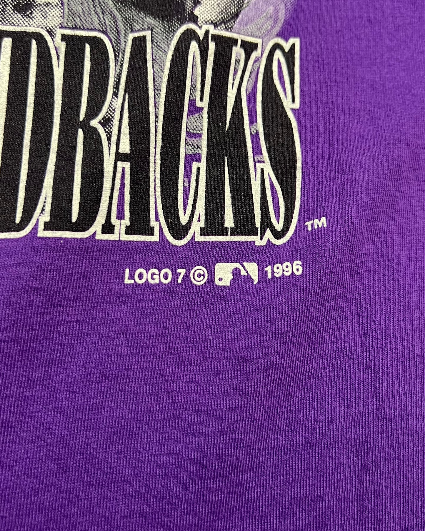 1996 Arizona Diamondbacks Logo 7 Single Stitch T-Shirt