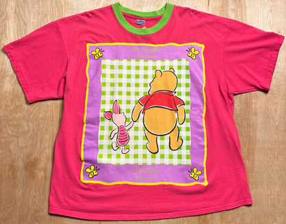1990's Winnie the Pooh "It's Friendlier With Two" Single Stitch T-Shirt