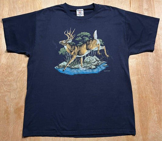 1990's Endless Designs Whitetail Buck T-Shirt