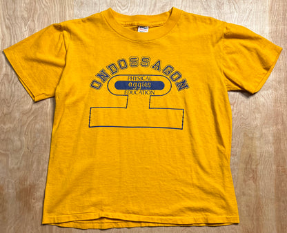 Early 1980's Ondossagon Physical Education Single Stitch Champion T-Shirt