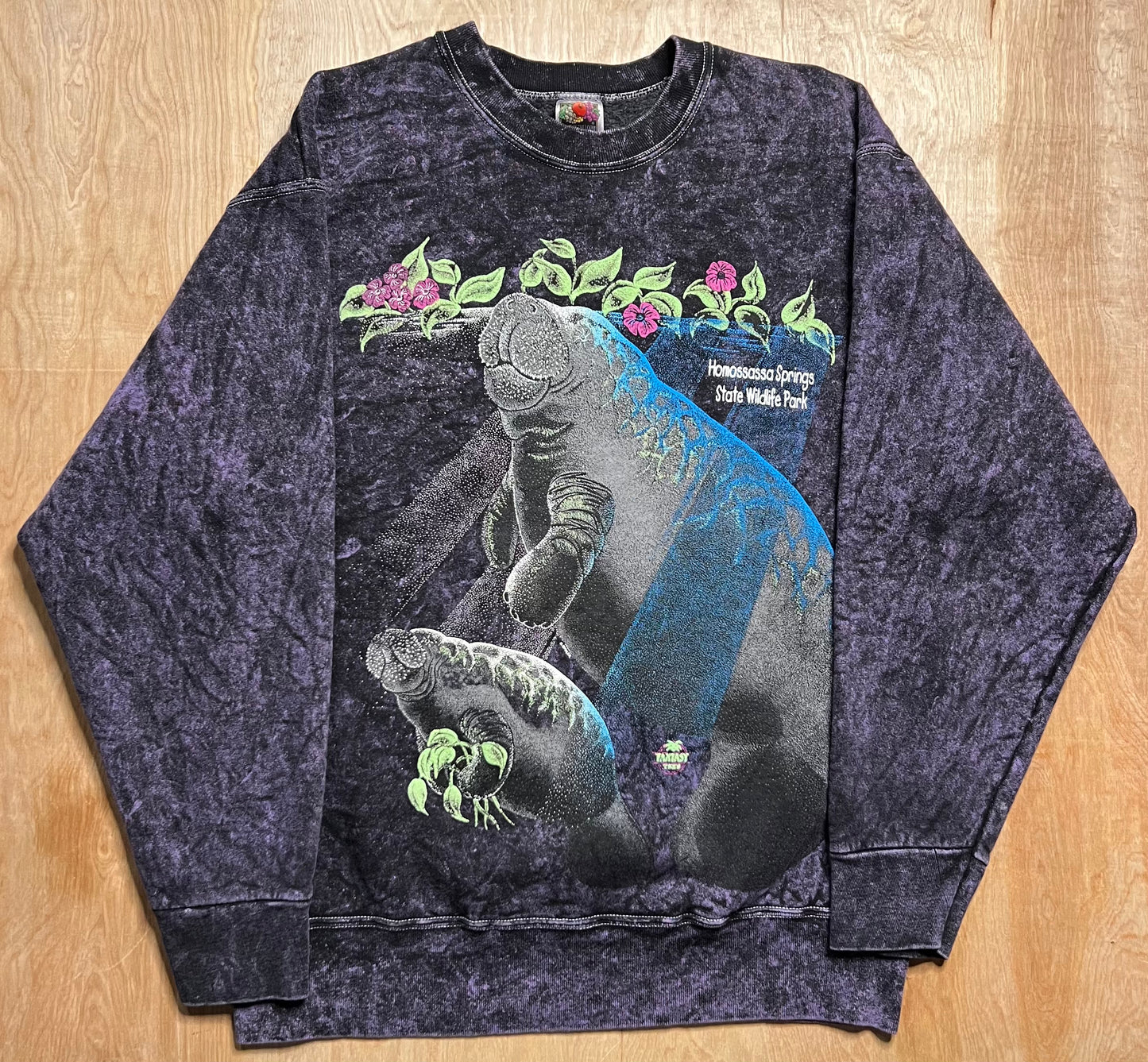 1990's Manatees Homossassa Springs State Wildlife Park Crewneck