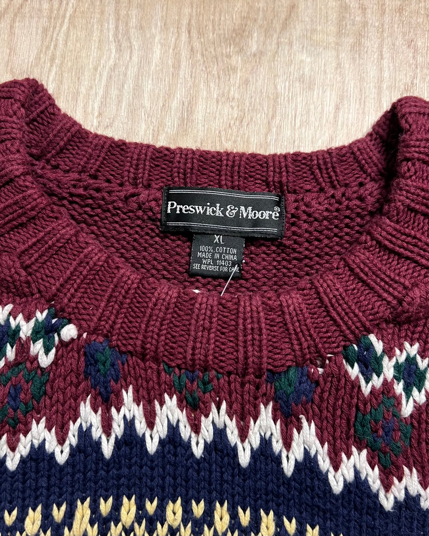 Vintage Preswick & Moore Heavy Sweater
