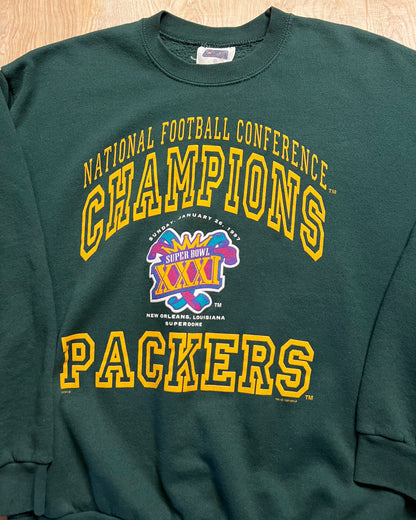 1997 Green Bay Packers Super Bowl Champions Crewneck