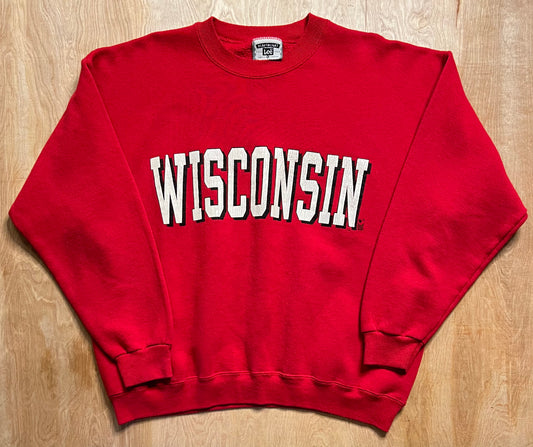 1990's University of Wisconsin Lee Heavyweight Crewneck