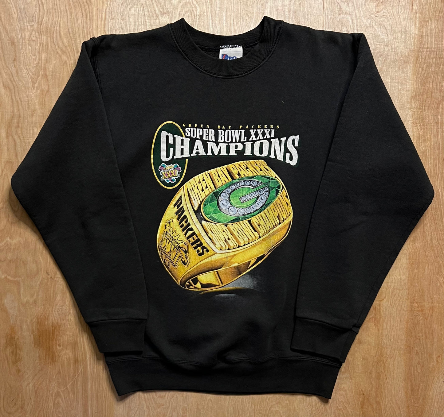 1997 Green Bay Packers Super Bowl Champions Ring Pro Players Crewneck