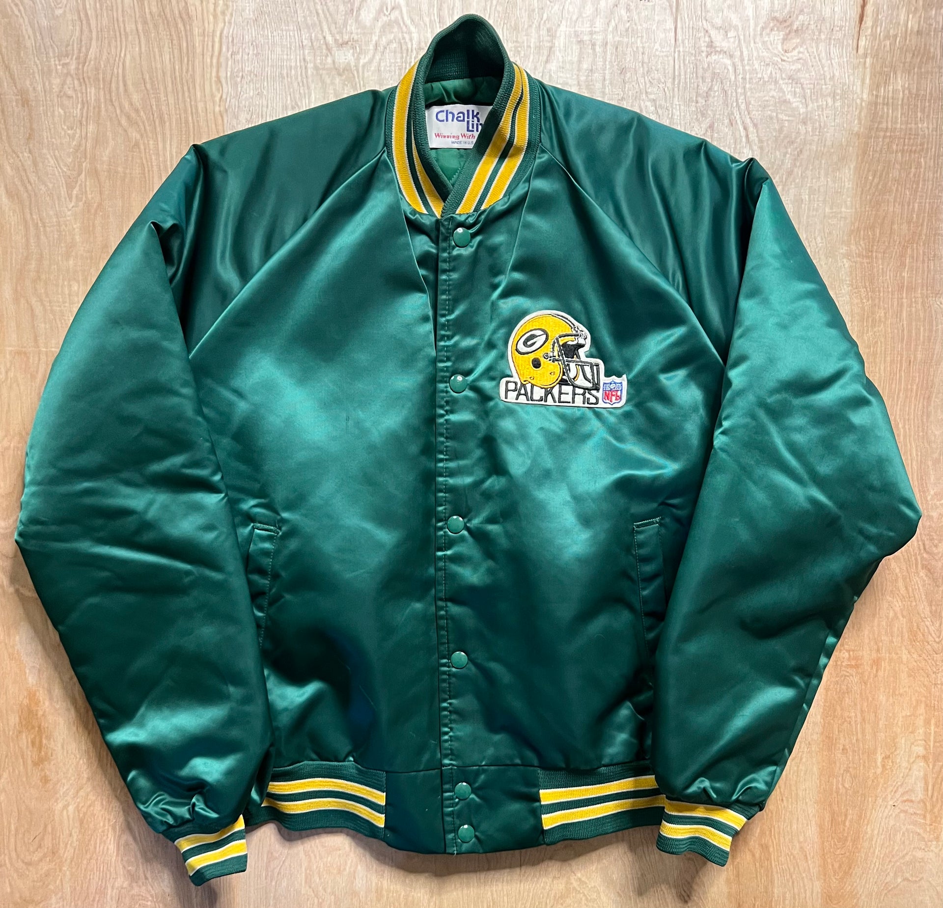 Vintage Green Bay Packers Chalk Line Bomber Jacket – GSB Thrifting