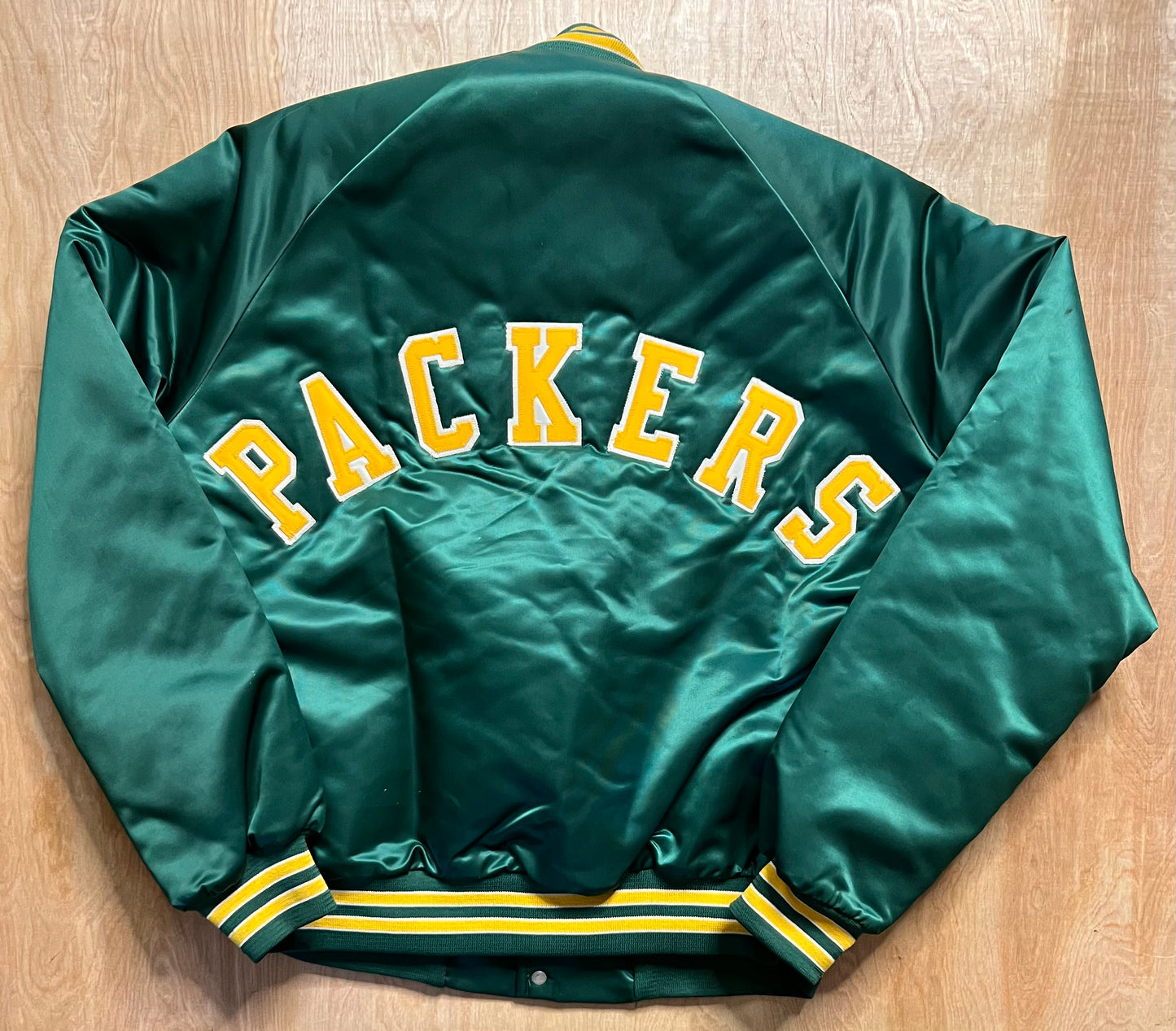 Vintage Green Bay Packers Chalk Line Bomber Jacket