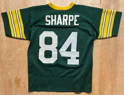 1990's Green Bay Packers Sterling Sharpe Logo 7 Jersey