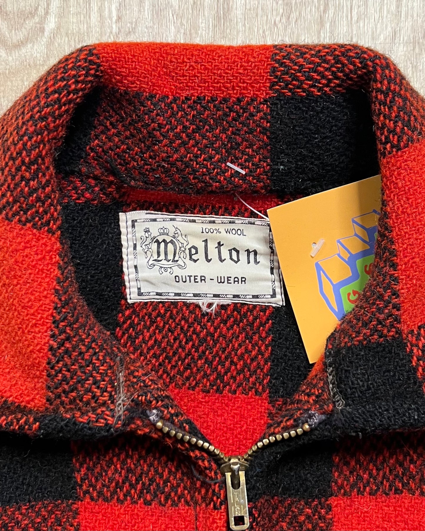 Vintage Melton Wool Flannel Jacket