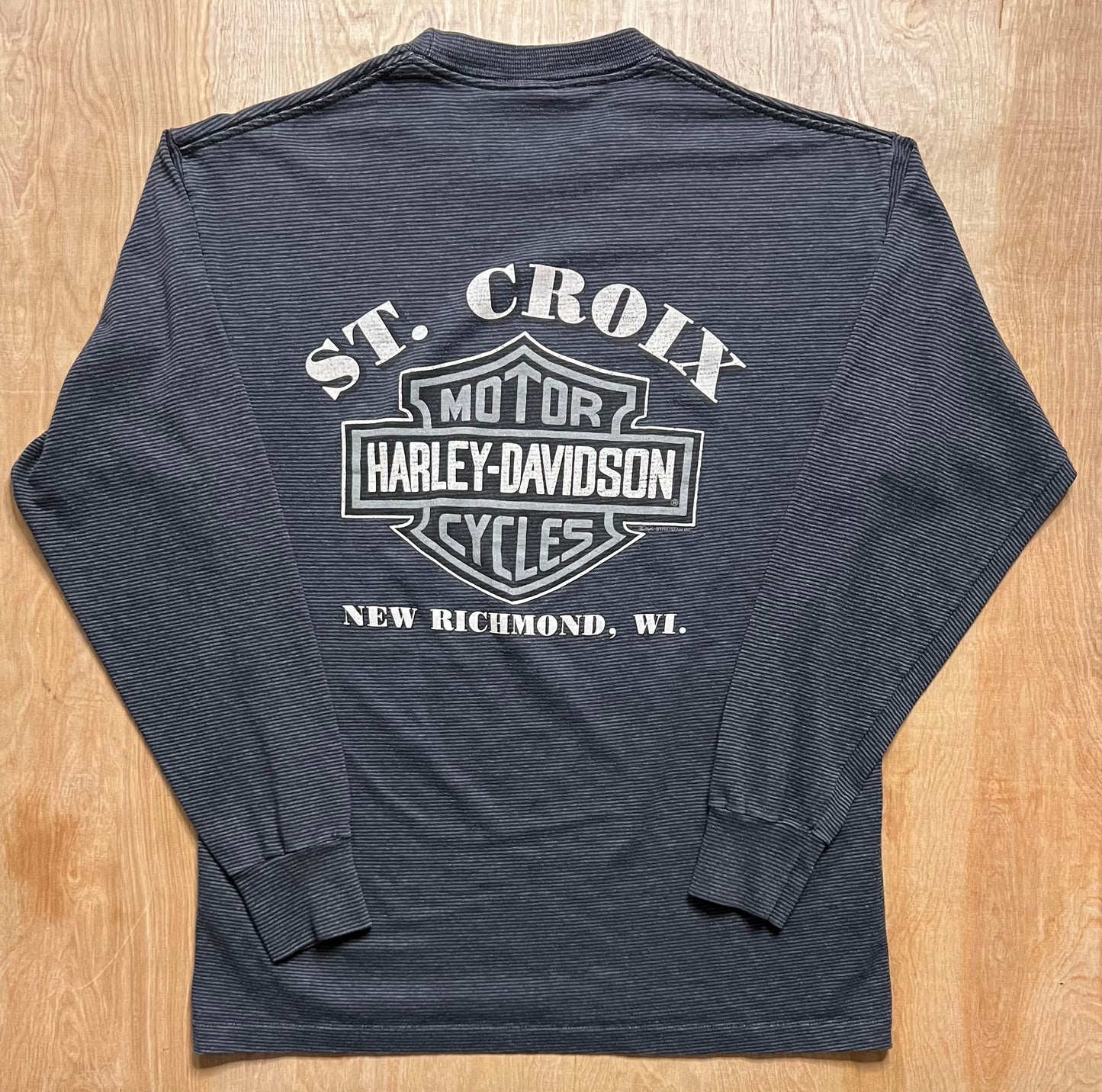 Vintage Harley Davidson St Croix, Wisconsin Long Sleeve Shirt