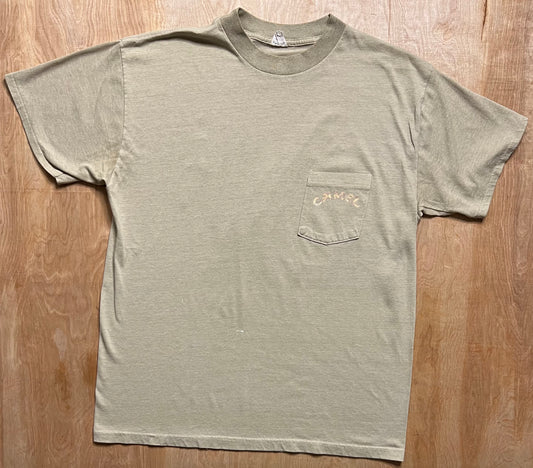 1992 Joe Camel Single Stitch Camouflage Pocket T-Shirt