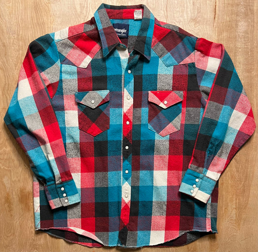 Vintage Wrangler Western Shirts Snap Button Flannel