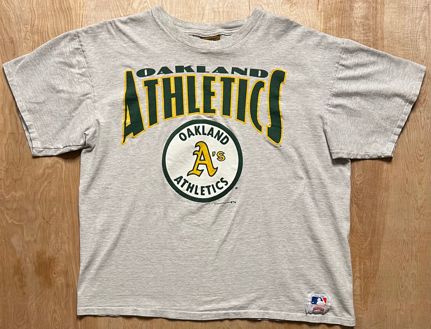 1990 Oakland Athletics Nutmeg Single Stitch T-Shirt