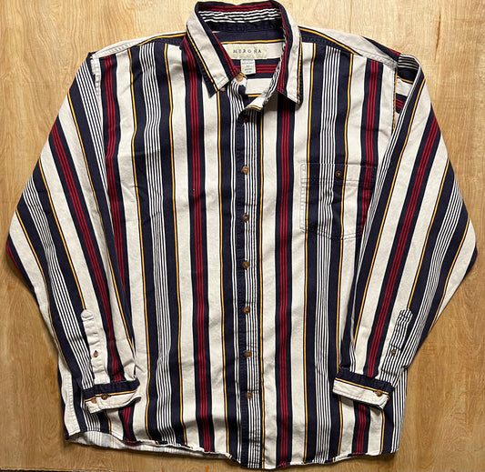Vintage Merona Stripped Button Up