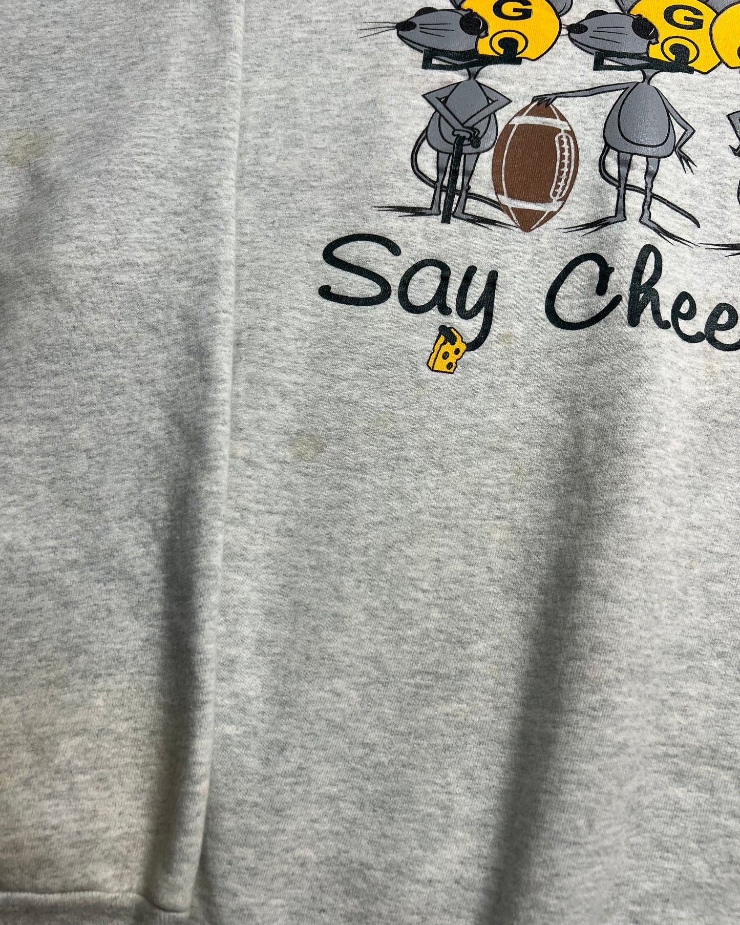 1990's Green Bay Packers "Say Cheese" Fruit of the Loom Crewneck