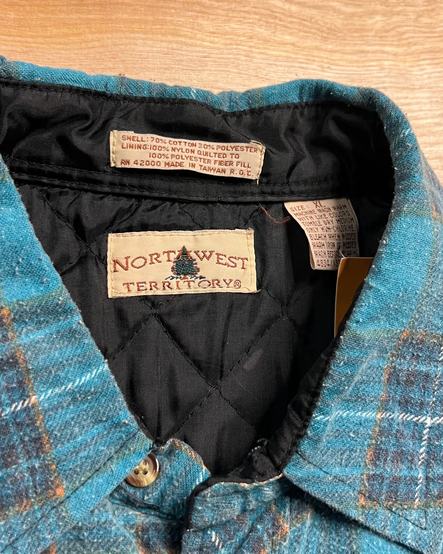 Vintage Northwest Territory Insulated Flannel Jacket