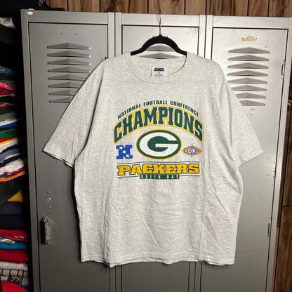 Vintage 1990s Green Bay Packers Conference Champions x Super Bowl Bound CSA T-Shirt