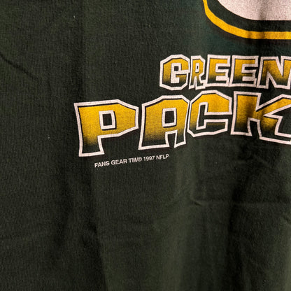 Vintage 1990s Green Bay Packers Super Bowl Champions Fruit of the Loom Single Stitch T-Shirt