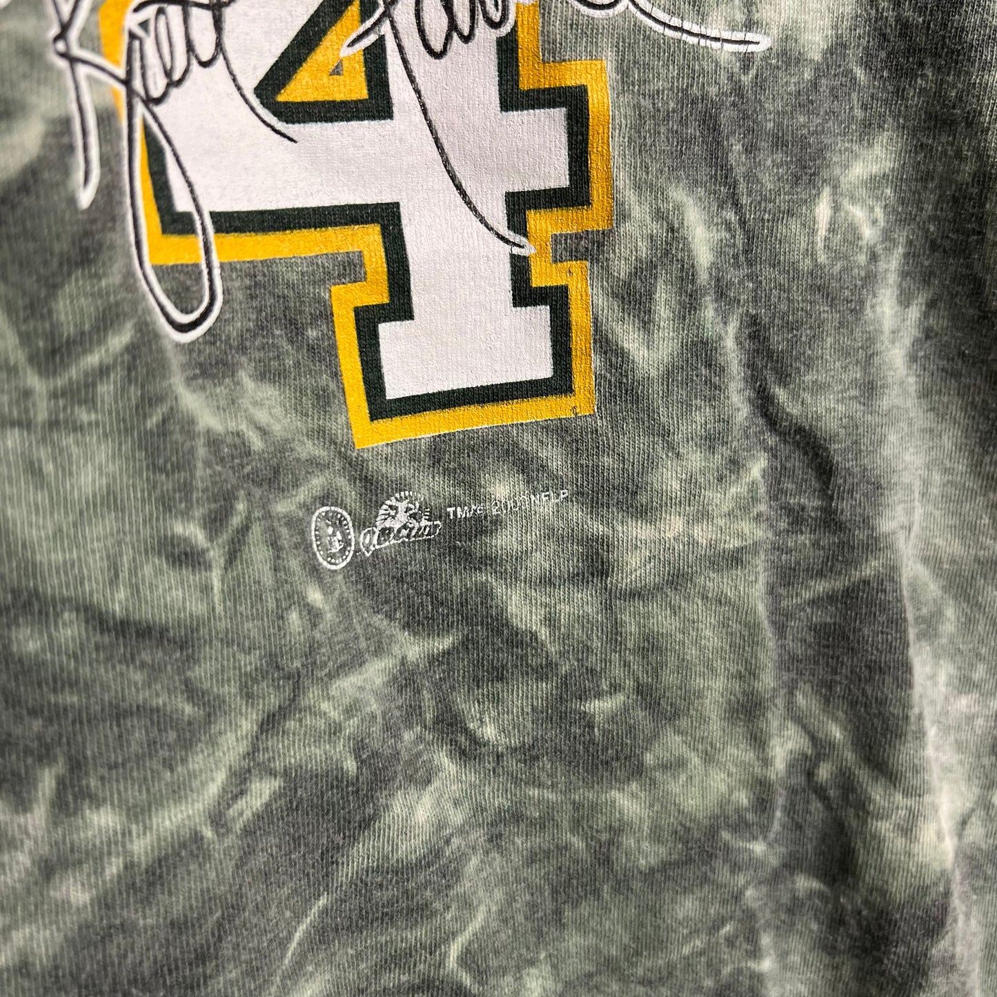 Vintage Early 2000s Y2K Green Bay Packers x Brett Favre Tie Dye Single Stitch All Sport T-Shirt