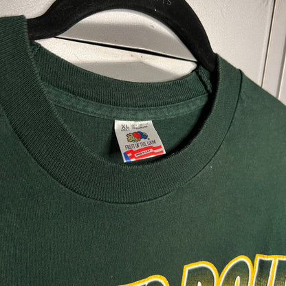 Vintage 1990s Faded Green Bay Packers Fruit of the Loom Single Stitch T-Shirt