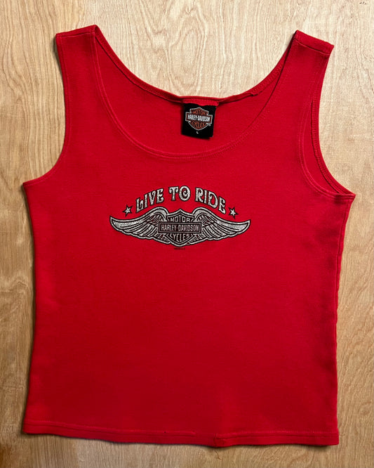 2005 Harley Davidson "Live to Ride" Rice Lake, Wisconsin Tank Top