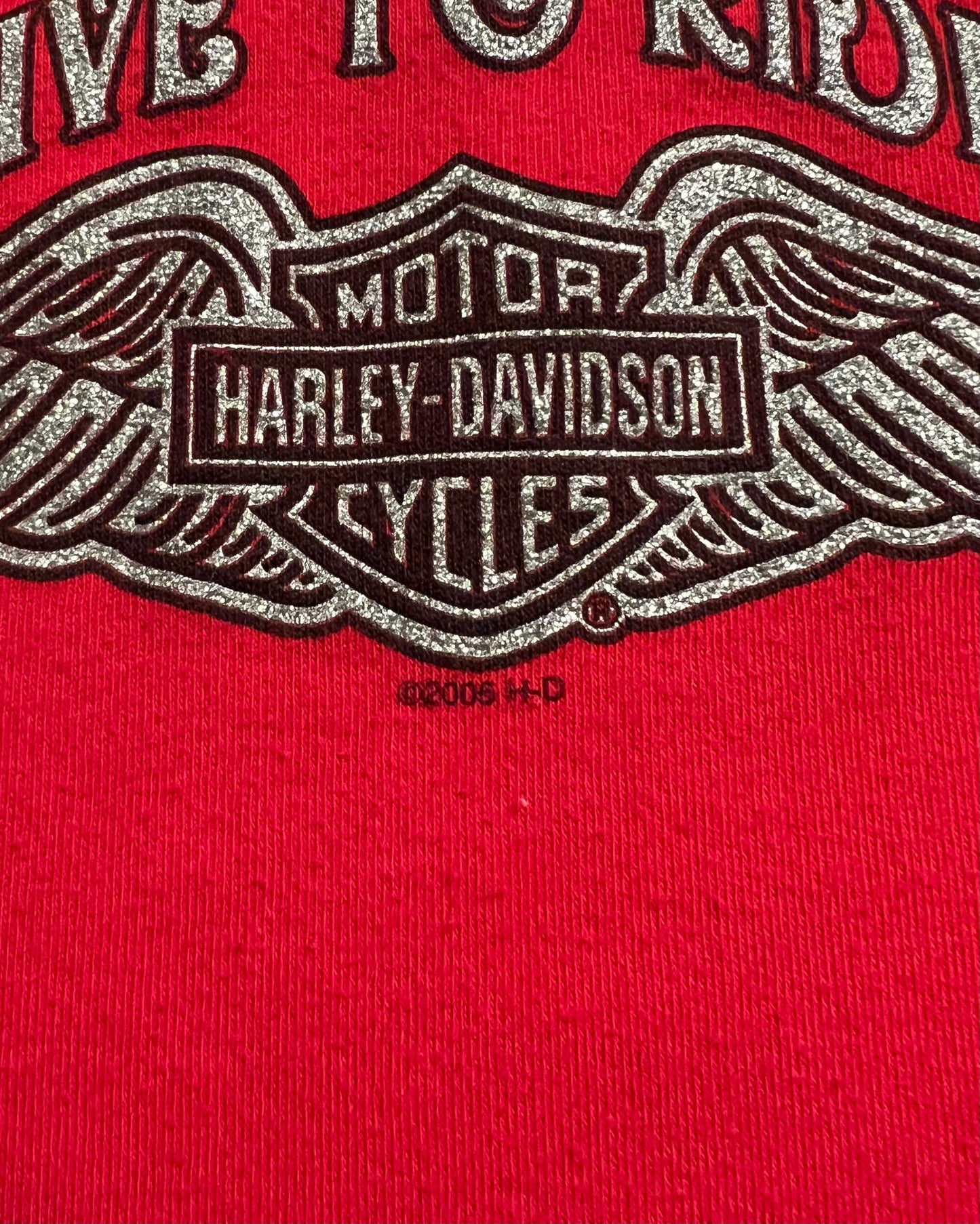 2005 Harley Davidson "Live to Ride" Rice Lake, Wisconsin Tank Top