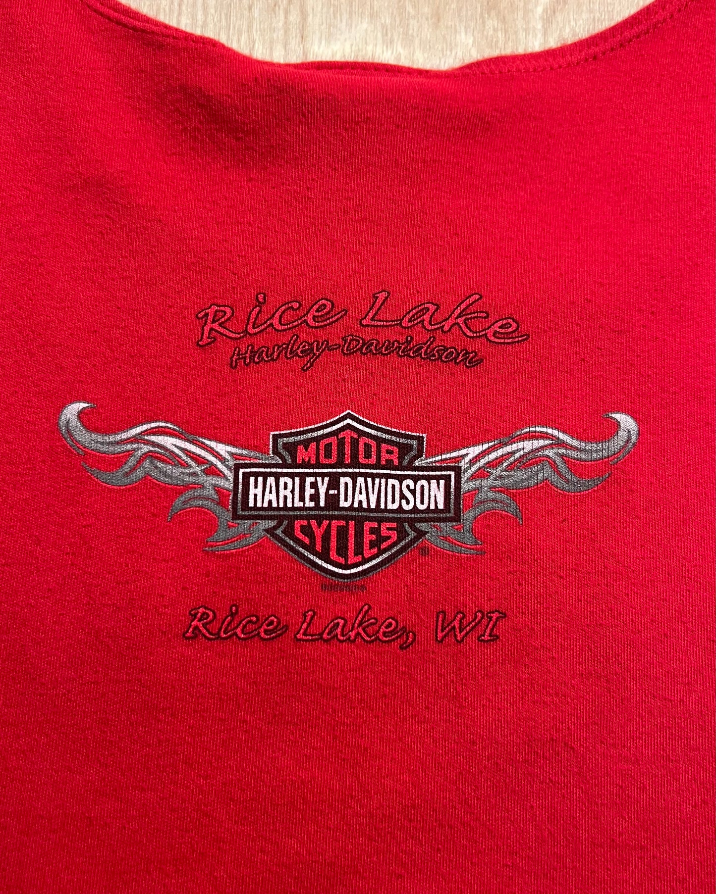 2005 Harley Davidson "Live to Ride" Rice Lake, Wisconsin Tank Top