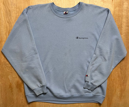 1990's Champion Sky Blue Crewneck