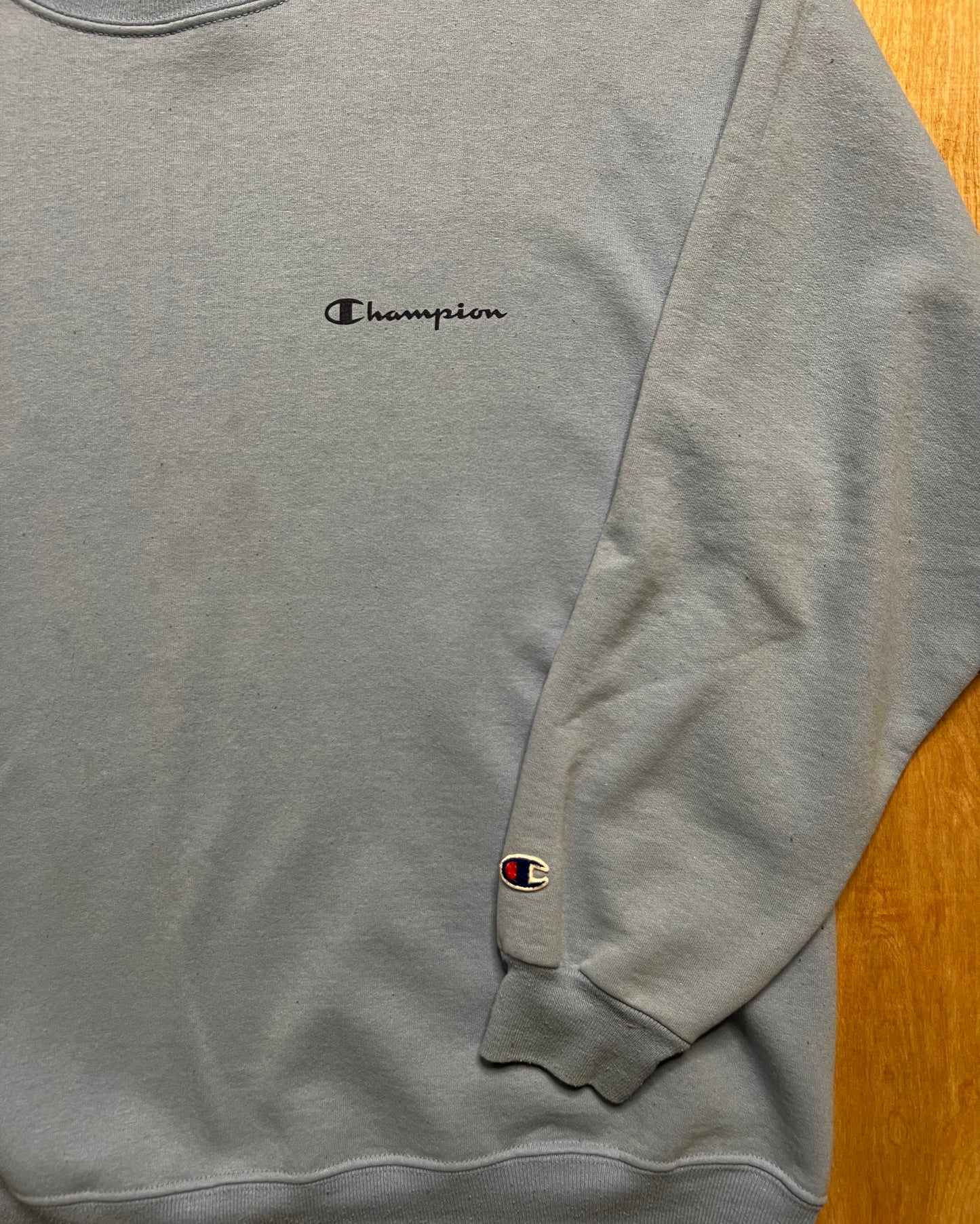 1990's Champion Sky Blue Crewneck