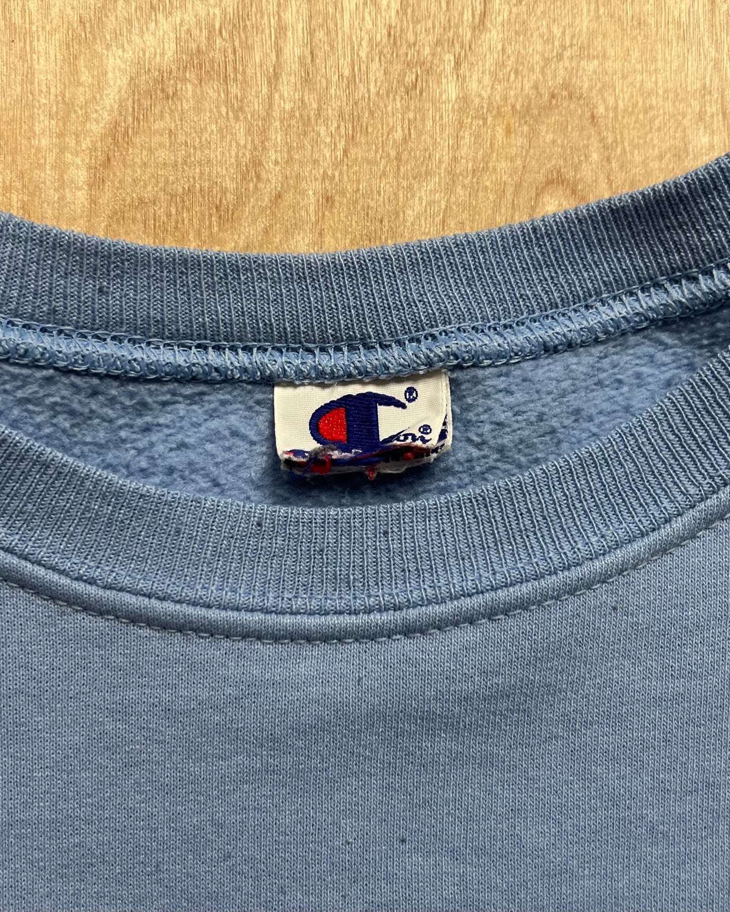 1990's Champion Sky Blue Crewneck