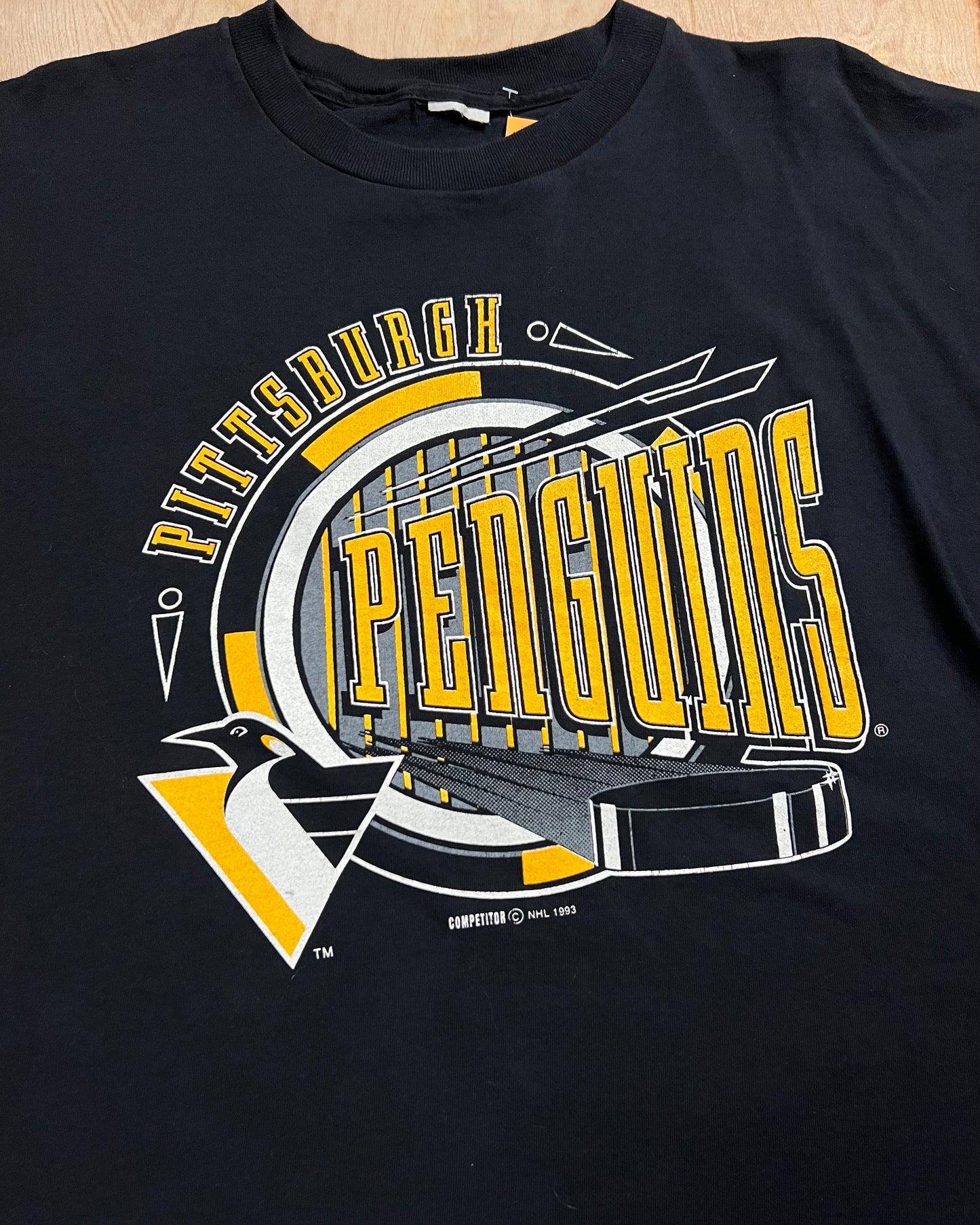 1993 NHL Pittsburgh Penguins Single Stitch T-Shirt