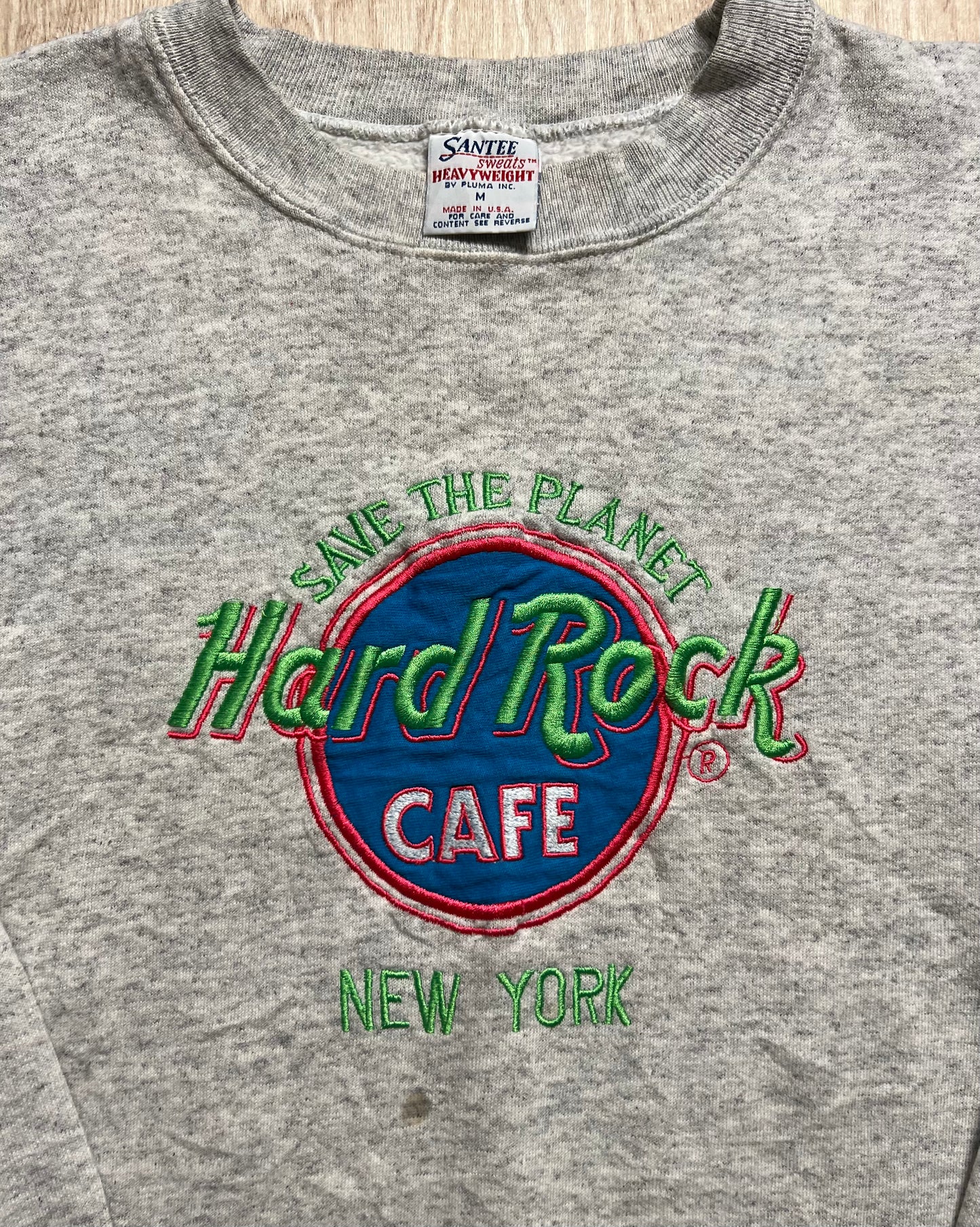 1990's Hard Rock Cafe "Save the Planet" New York Crewneck