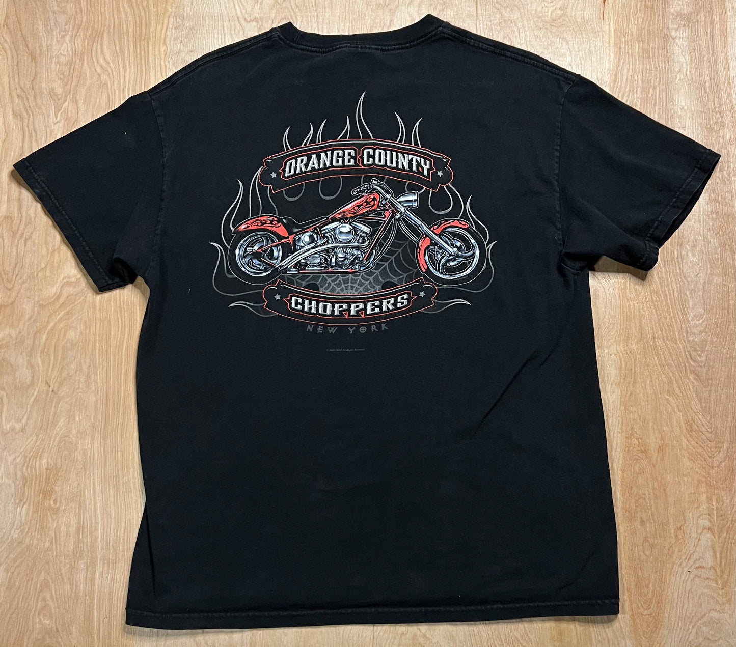 2003 Faded New York Orange County Choppers T-Shirt