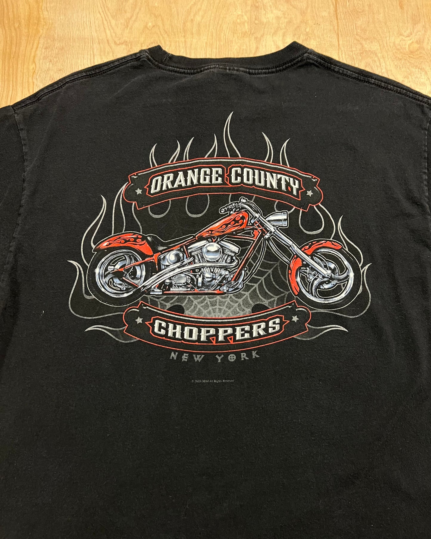 2003 Faded New York Orange County Choppers T-Shirt