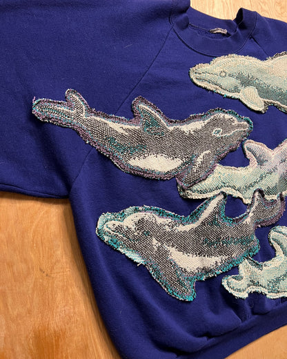 GSB Custom Dolphin Blanket Combo Crewneck