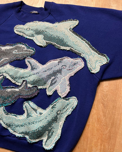 GSB Custom Dolphin Blanket Combo Crewneck