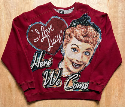 GSB Custom I love Lucy "Here We Come" Blanket Combo Crewneck