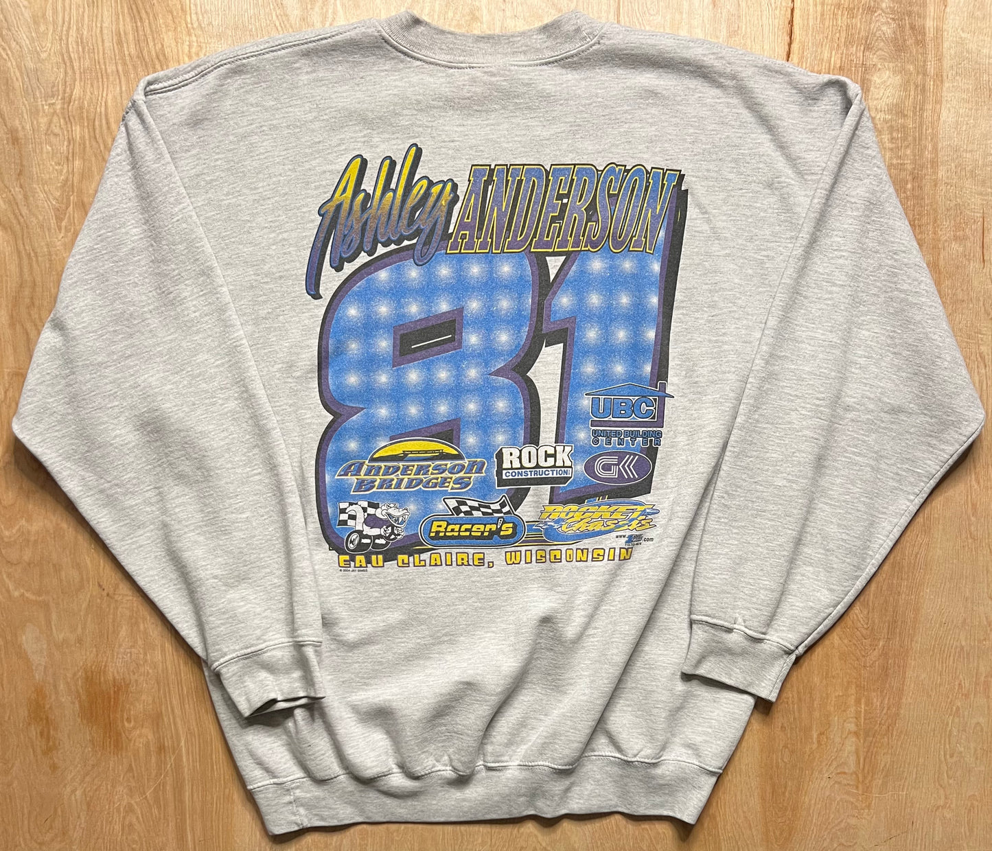 2004 Eau Claire, Wisconsin Ashley Anderson Racing Crewneck