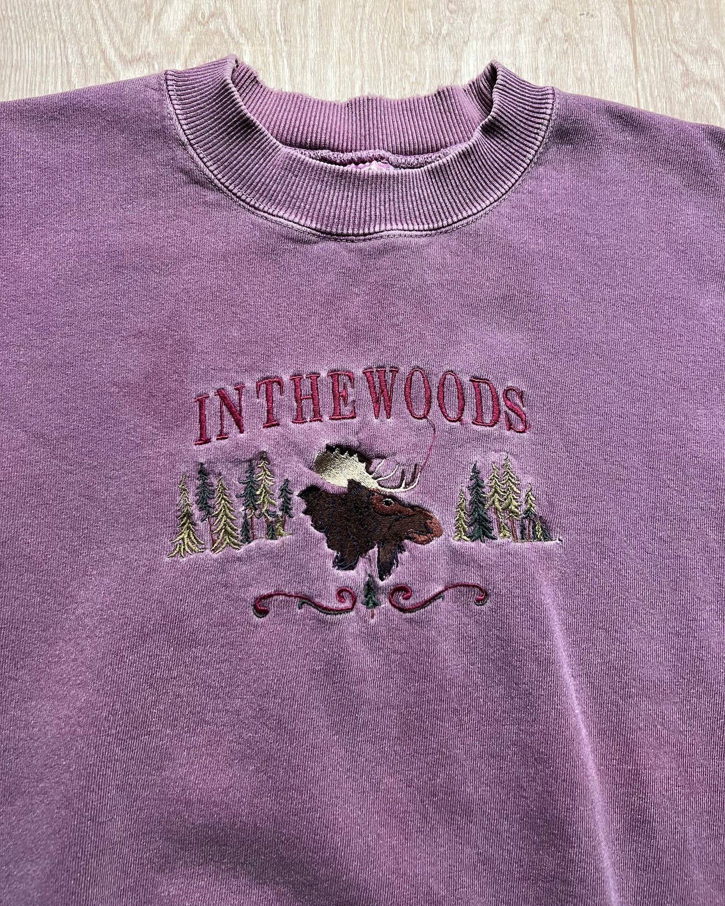 Vintage "In the Woods" Moose Crewneck