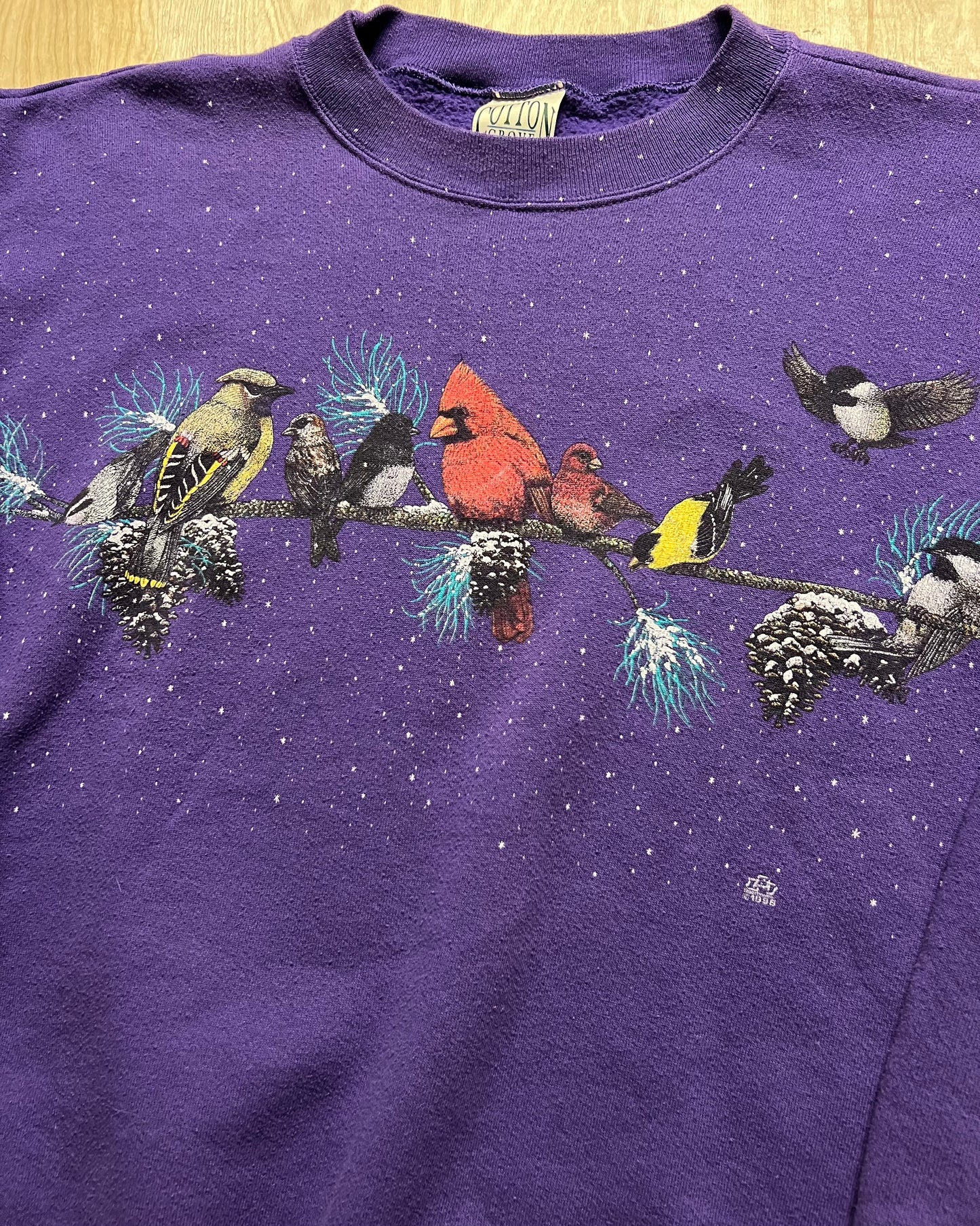 1998 Birds in the Snow Crewneck