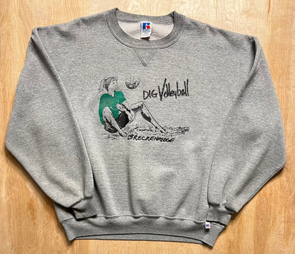 1990's Dig Volleyball Breckenridge, Colorado Russell Crewneck